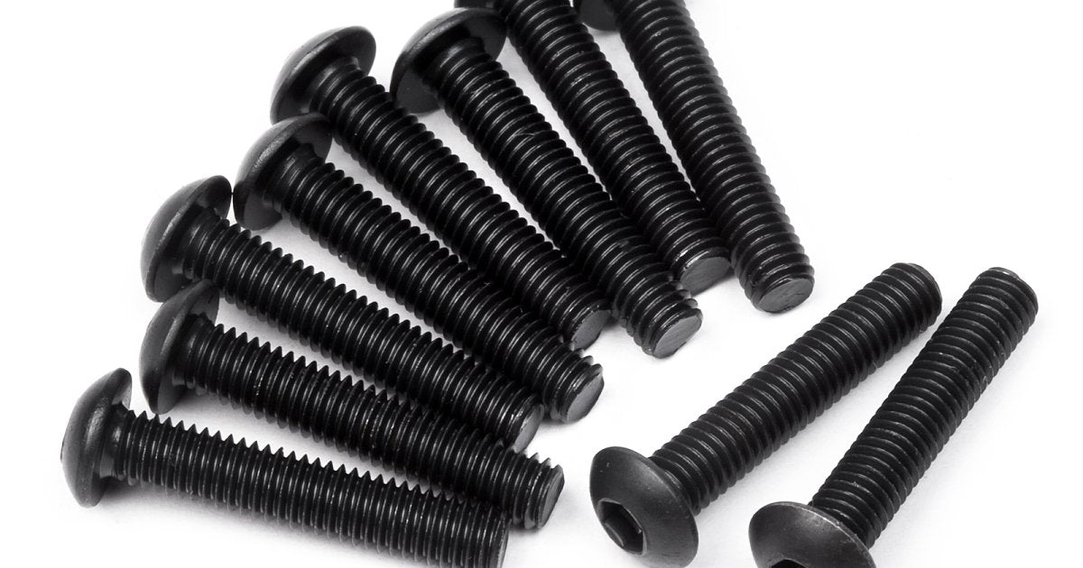 Button Head Screw M3x16mm Hex Socket (10)