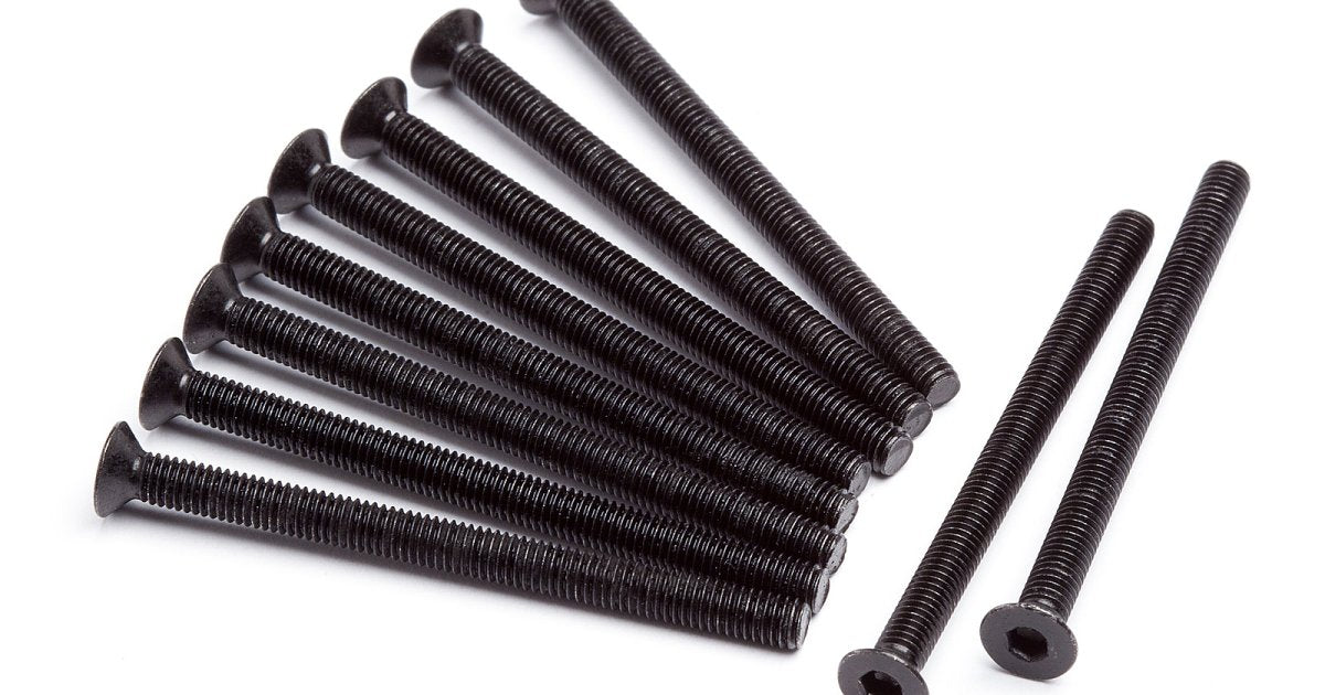 Flat Head Screw M3x40mm Hex Socket +(10)