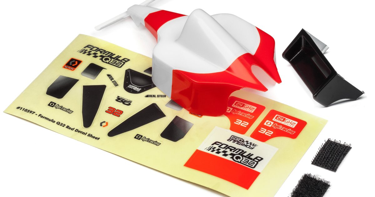 Q32 Formula 1 Body/Wing Set Red