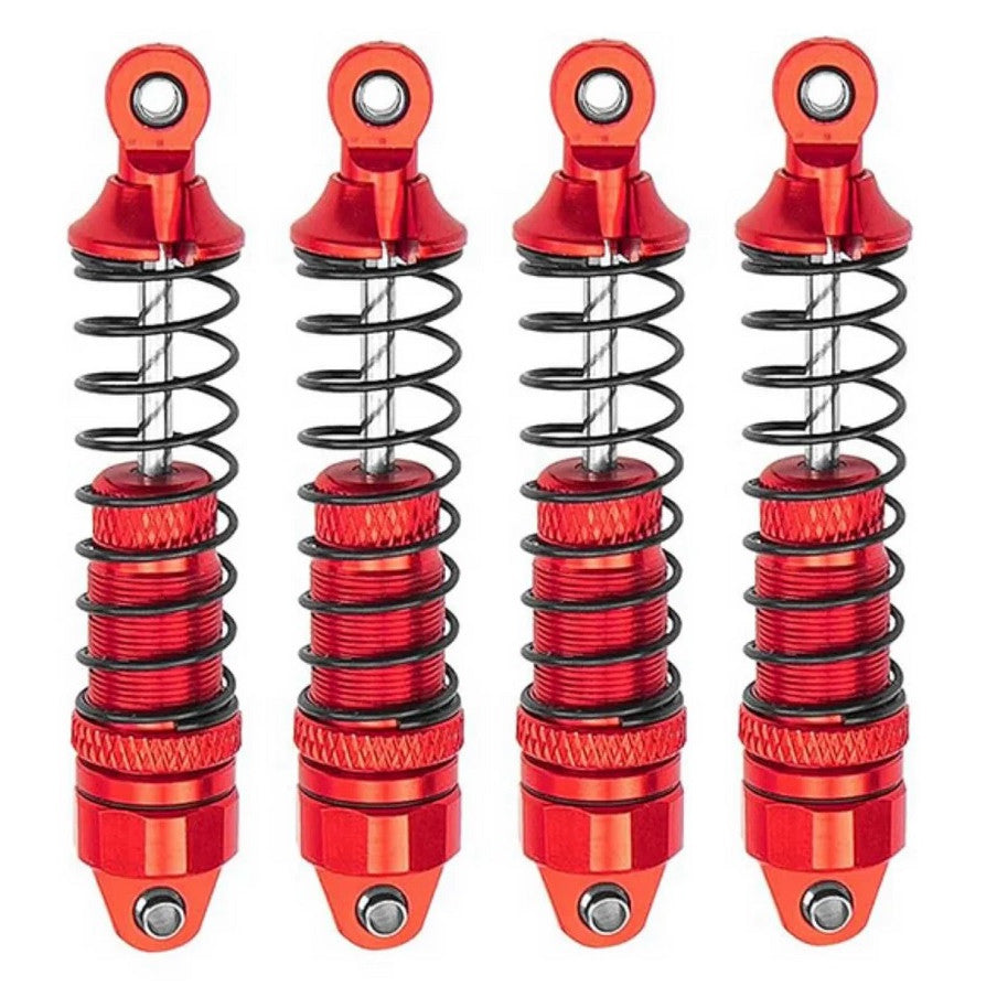 Image of Aluminum Front & Rear Shocks, for Arrma Grom, Red, 4pcs