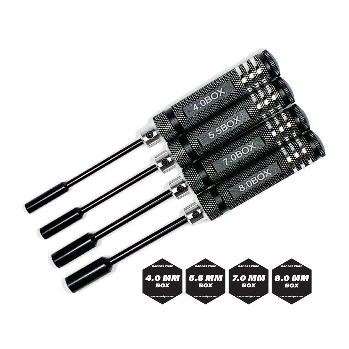 Image of Metric Nut Driver Set w/ Black Handles (4pc)