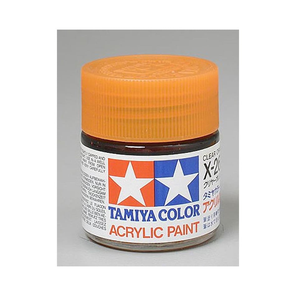 Tamiya X-26 Clear Orange Gloss Finish Acrylic Paint (23ml)