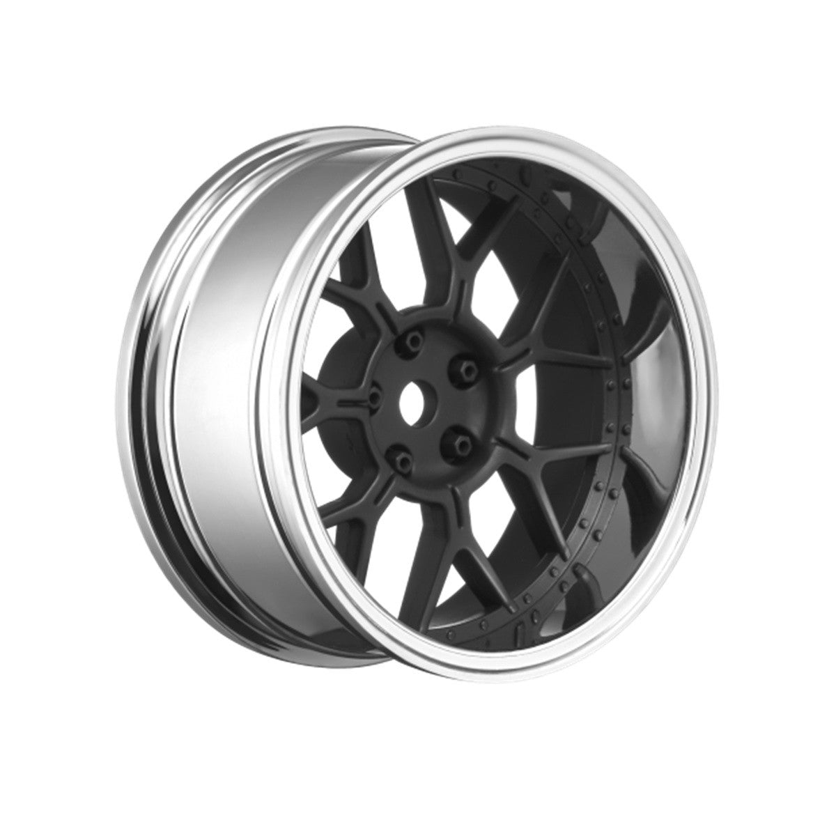 Image of 14 Spoke Matte Black 1/10 Drift Wheel, 2, 4, 6, 8mm