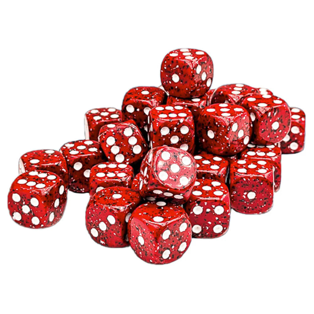 SPECKLED 12MM D6 LAVA STONE DICE BLOCK