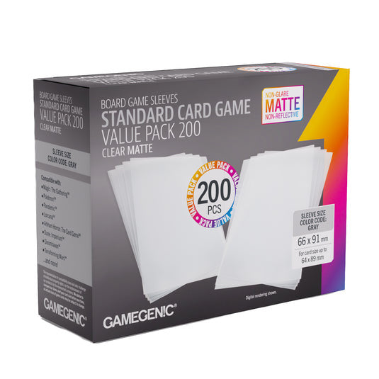 Deck Protector: Prime Sleeves Standard Card Game-Size Value Pack (200)