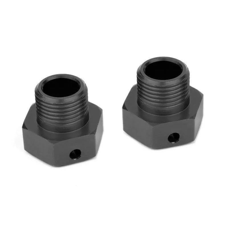 Image of Wheel Hex Adapter - Aluminum - Black - 2pcs