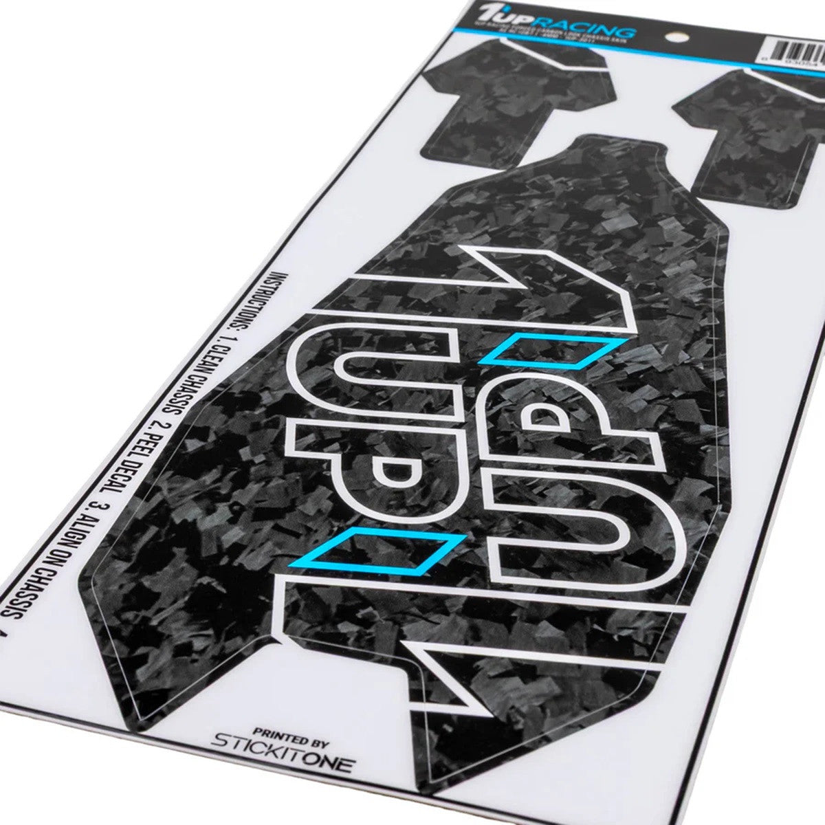 Image of Forged Carbon Look Chassis skin - AE RC10B7.1 -4mm