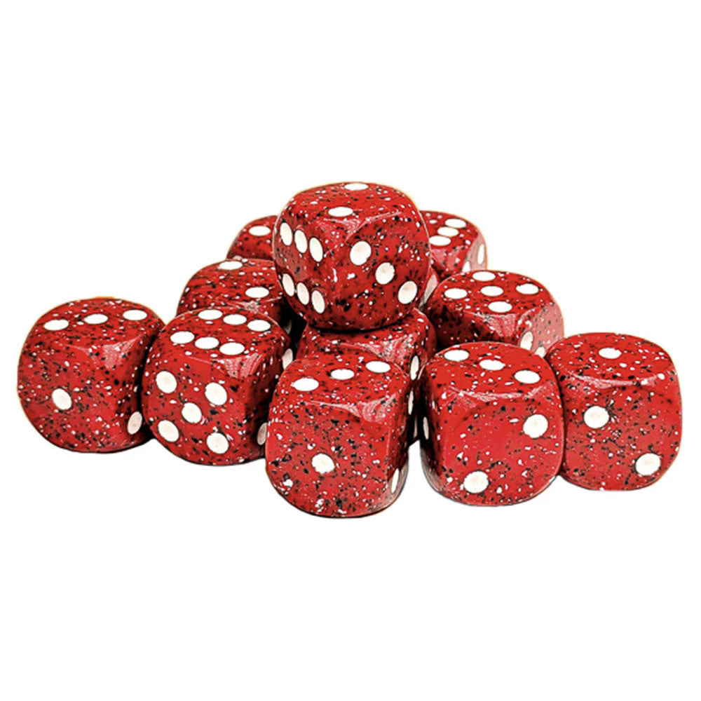 SPECKLED 16MM D6 LAVA STONE DICE BLOCK
