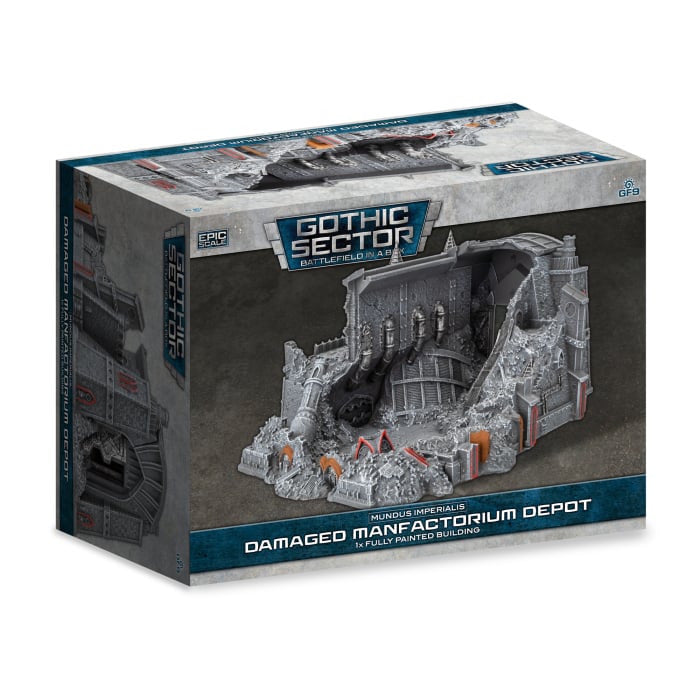BATTLEFIELD IN A BOX: MUNDUS IMPERIALIS MANUFACTURING DEPOT DAMAGED