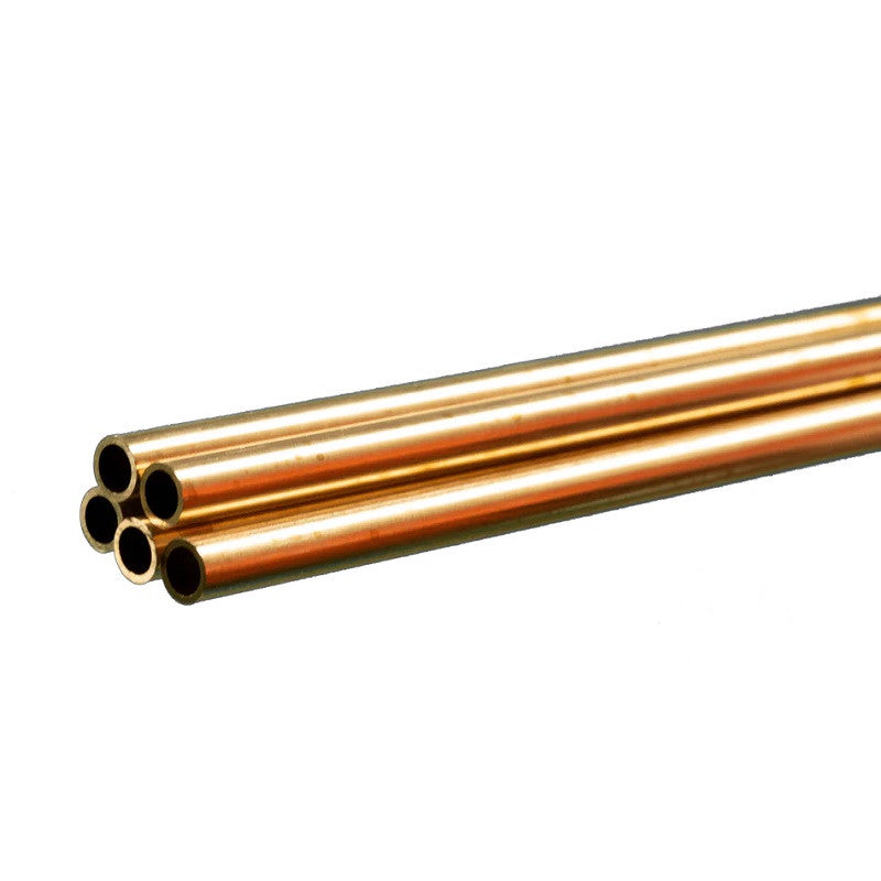 Image of Round Brass Tube: 5/32" OD x 0.014" Wall x 36" Long