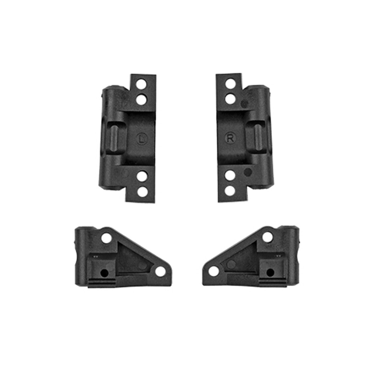 Image of RC10 Front and Rear Arm Mounts, Black