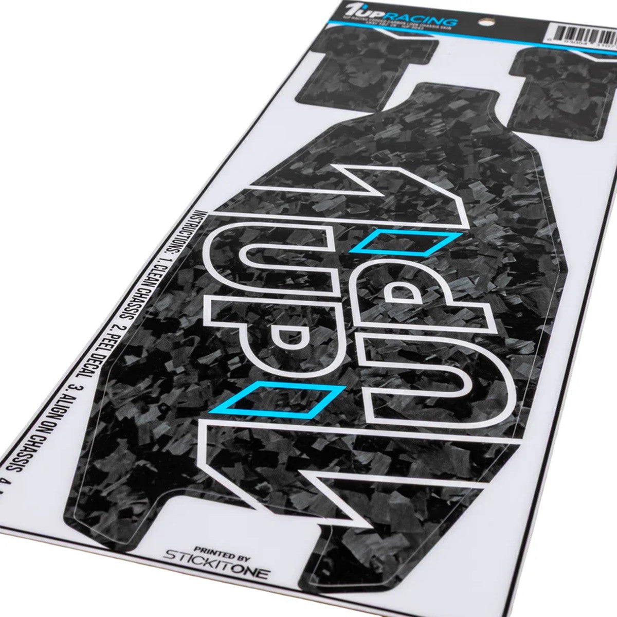 Image of Forged Carbon Look Chassis Skin - XRAY XB2 '26