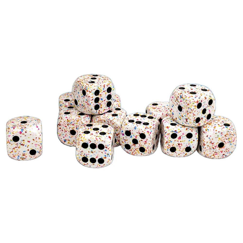 SPECKLED 16MM D6 BIRTHDAY DICE BLOCK