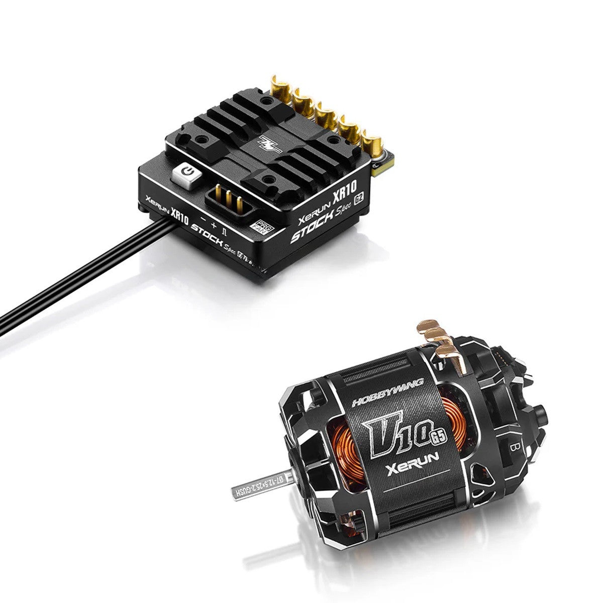 Image of XR10 Stock Spec G2 ESC & V10 17.5T G5 Torque Motor Combo