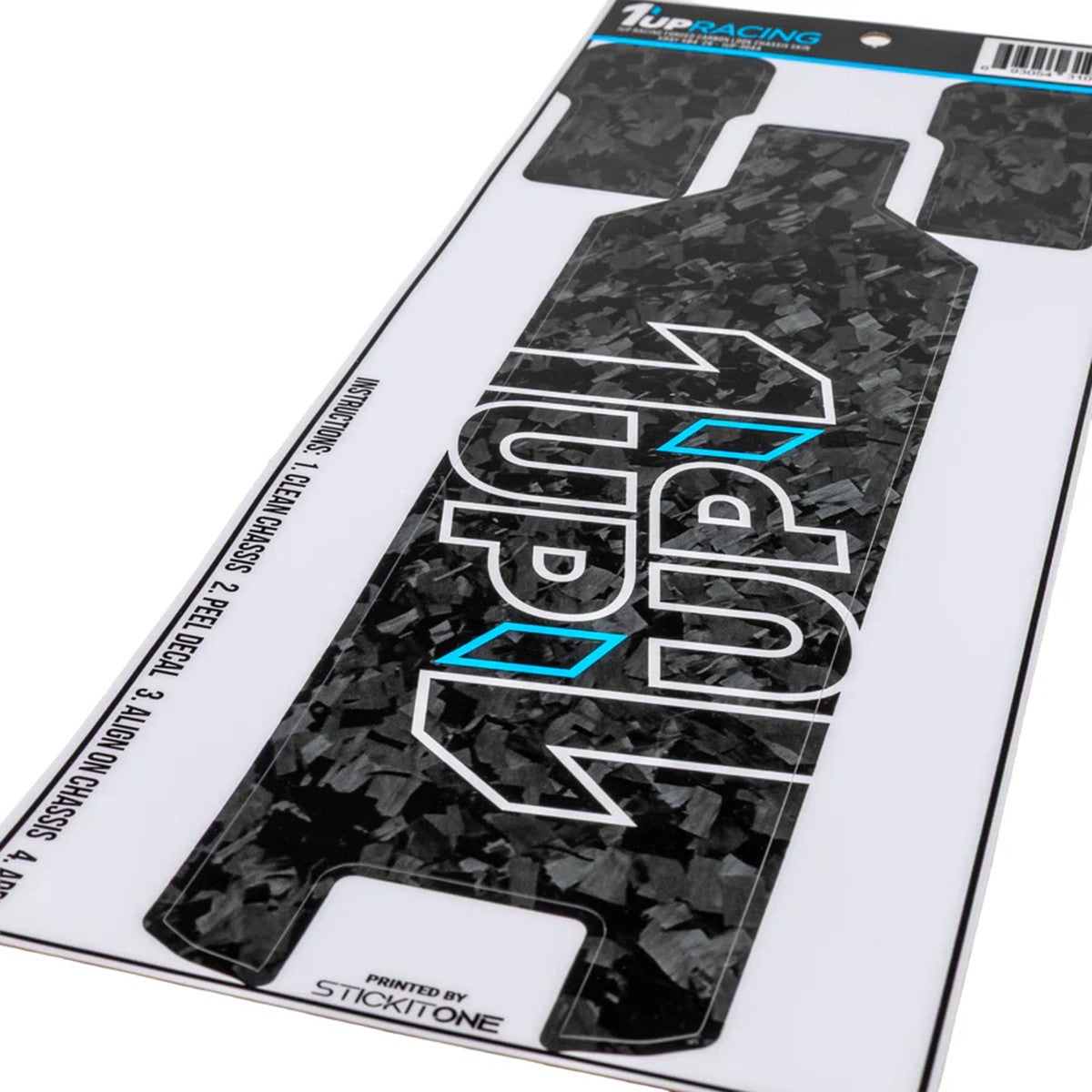 Image of Forged Carbon Look Chassis Skin - XRAY XB4 '26