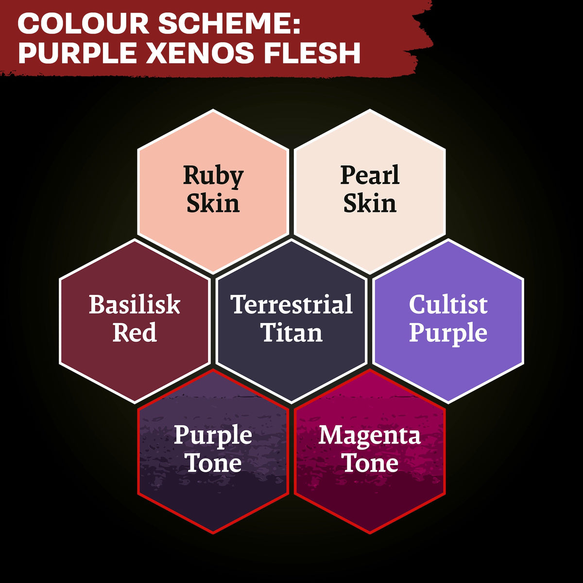 Warpaints Combat Se7ens: Purple Xenos Flesh Army Paint Set