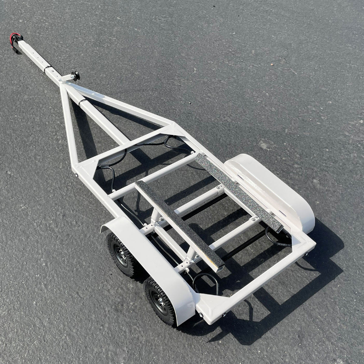 Image of 1/10 Scale Boat Trailer with LED Lights (White)
