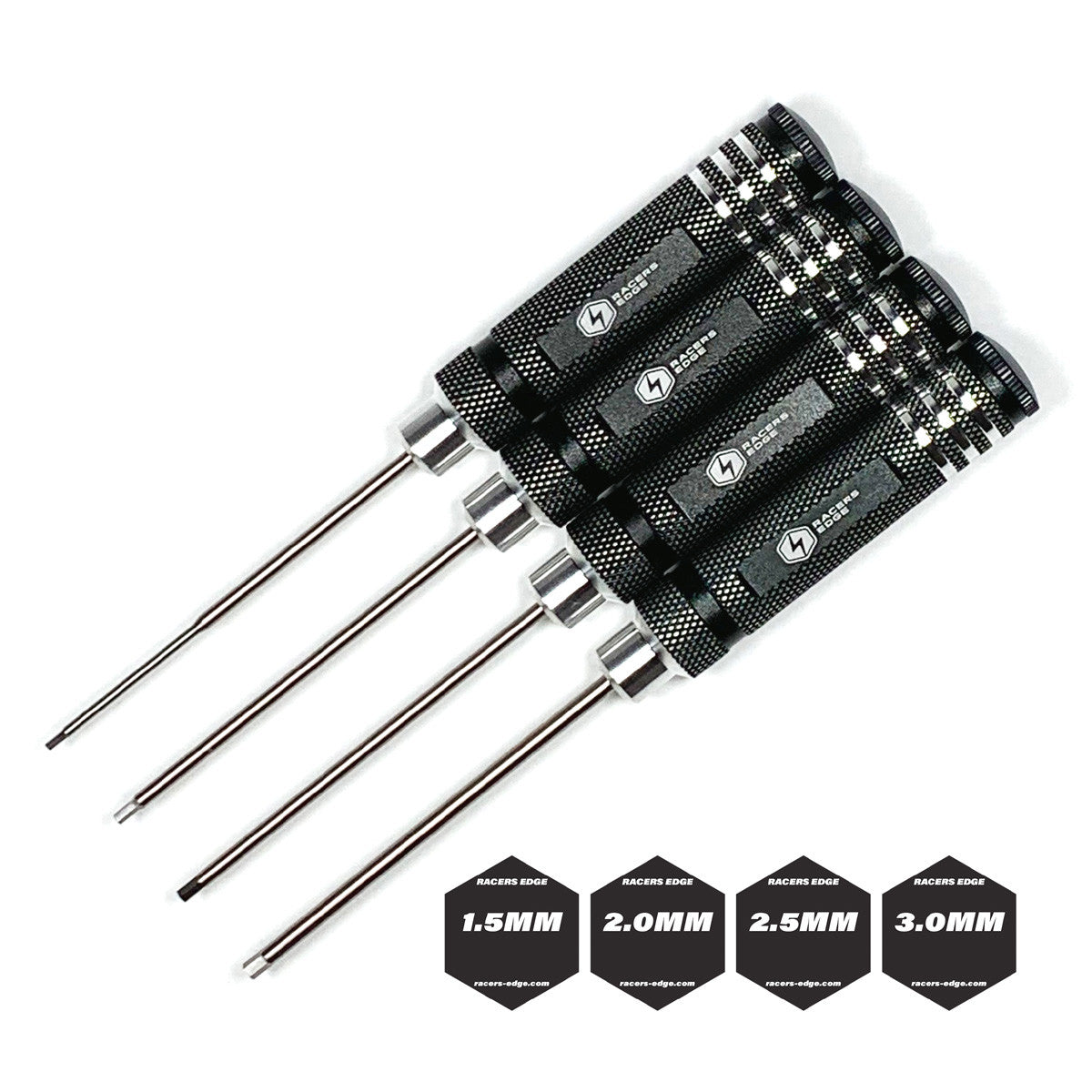 Image of Metric High Speed Steel Hex Driver Set w/ Black Handles