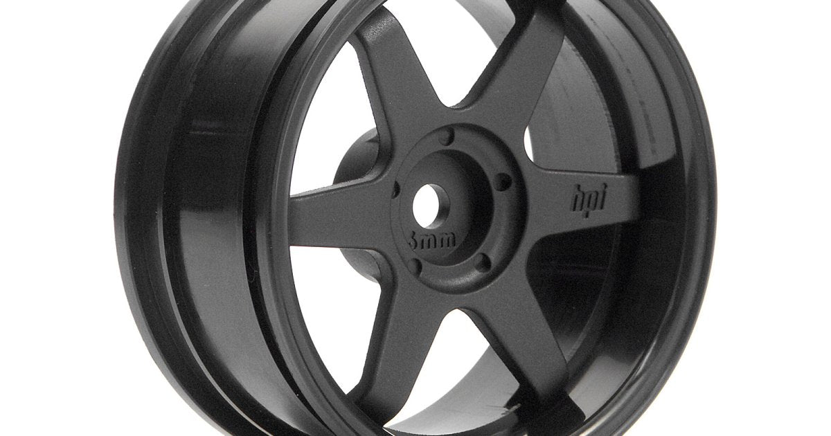 TE37 Wheel 26mm Black 6mm Offset