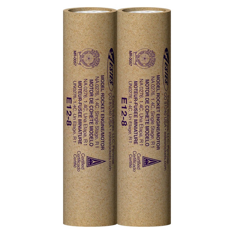 Image of E12-8 Model Rocket Engines, (2pk)