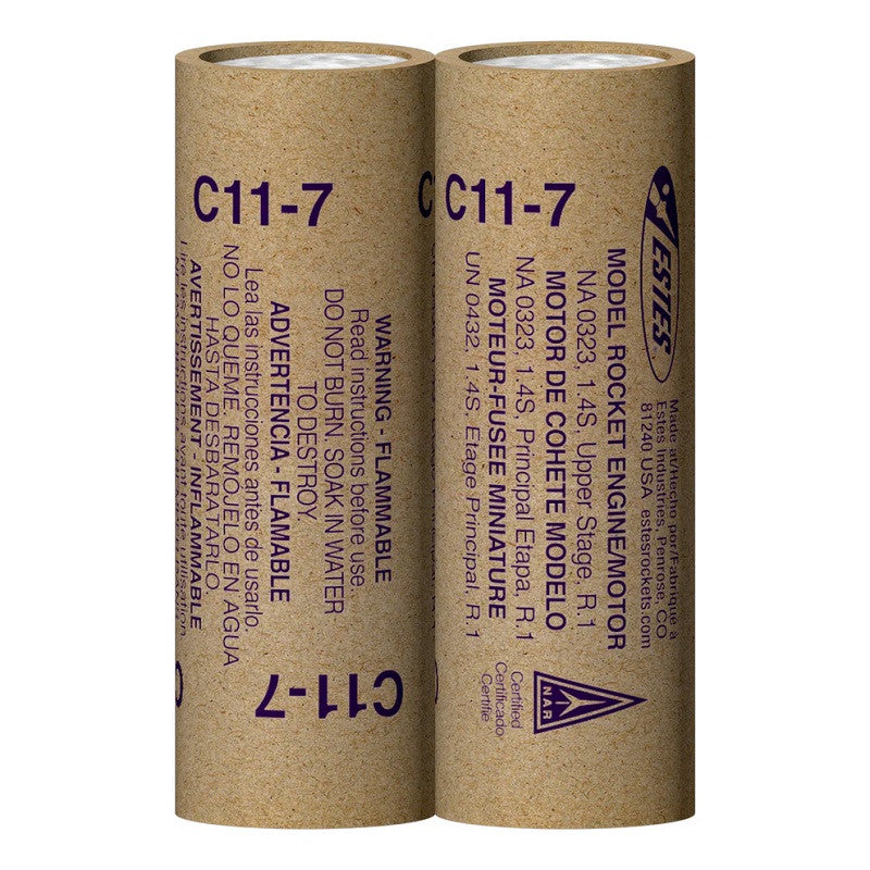 Image of C11-7 Model Rocket Engines, (2pk)
