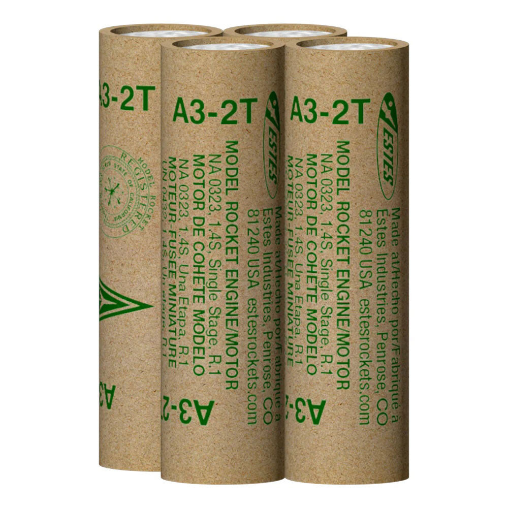 Image of A3-2T Model Rocket Engines, (4pk)