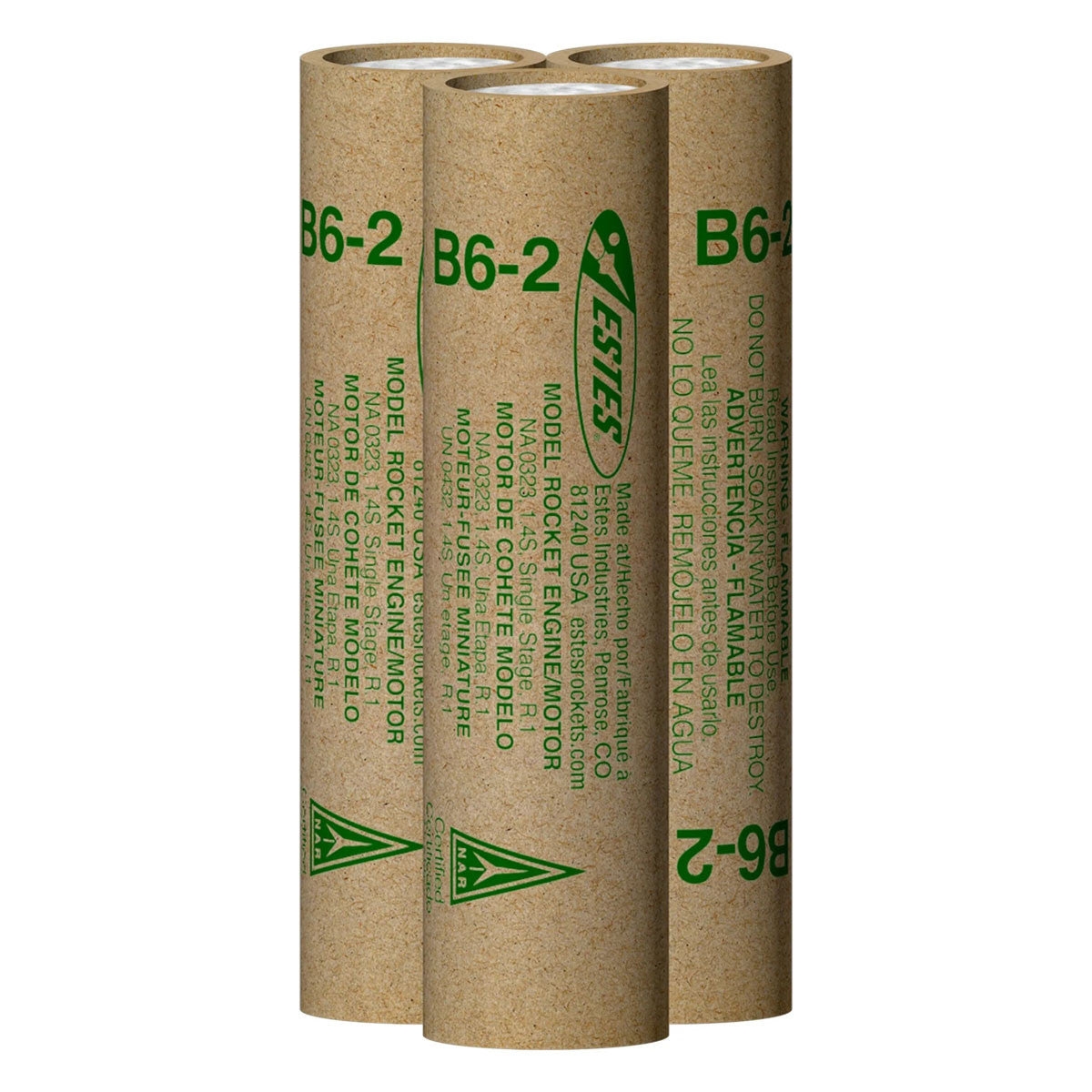 Image of B6-2 Model Rocket Engines, (3pk)