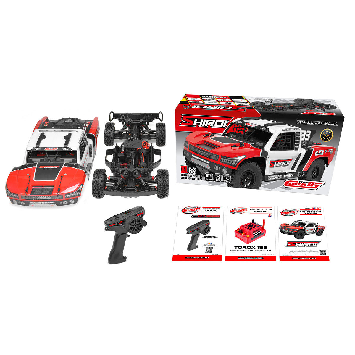 Image of Shiroi XP6 1/8 6S Short Course Truck, RTR Version, Red