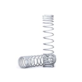 (03/23/23)Spring, shock, front (silver) (GTR) (progressive, 0.833 rate, white stripe) (2