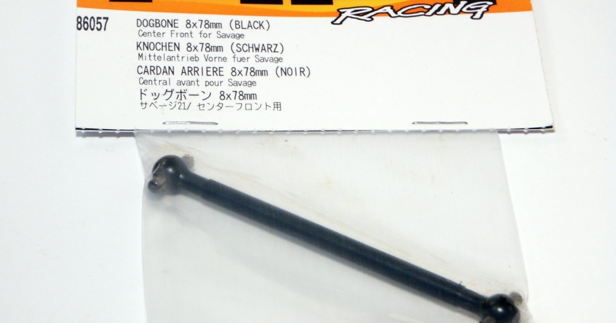 Center Front Dogbone 8x78mm Black Savage 21