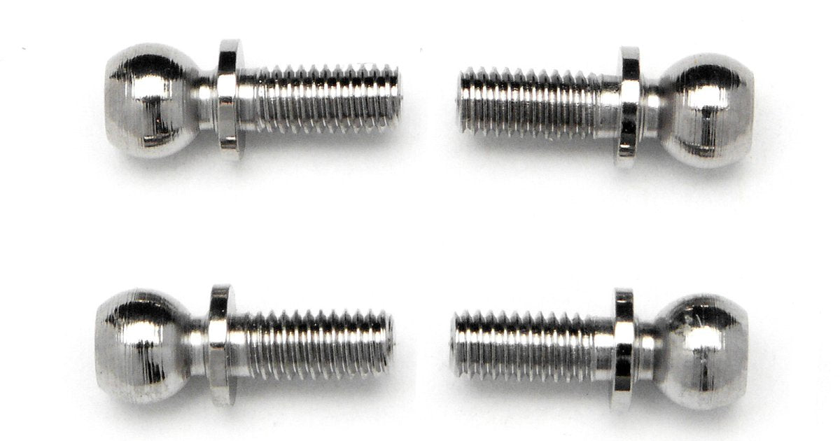 Ball 4.7x6.5mm 4-40 Hex Socket Silver (4)