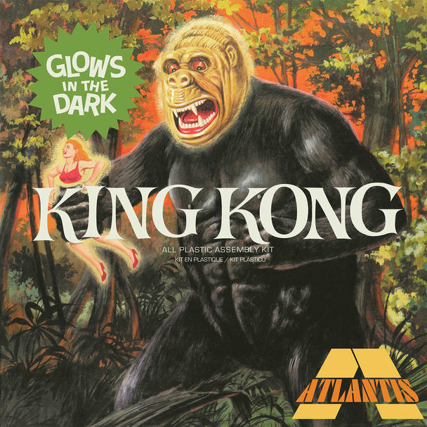 Image of King Kong Glow Edition Plastic Model Kit (Lvl 2) Atlantis Models AANA465