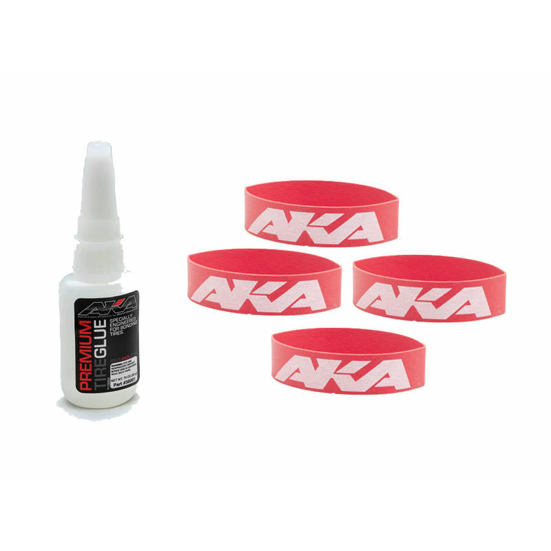 Image of AKA 1/8-1/10th Scale Tire Glueing Kit w/Mounting Bands AKA44003