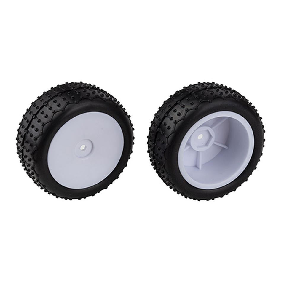 Image of Reflex 14 Mini Pin Tires on Wide Wheels, White