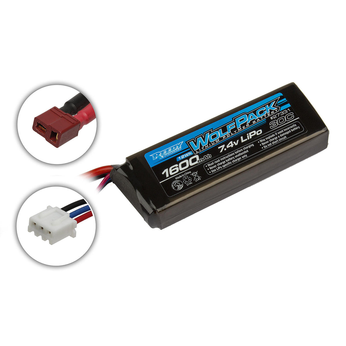 Image of Reedy Wolfpack LiPo 1600mAh 30C 7.4V