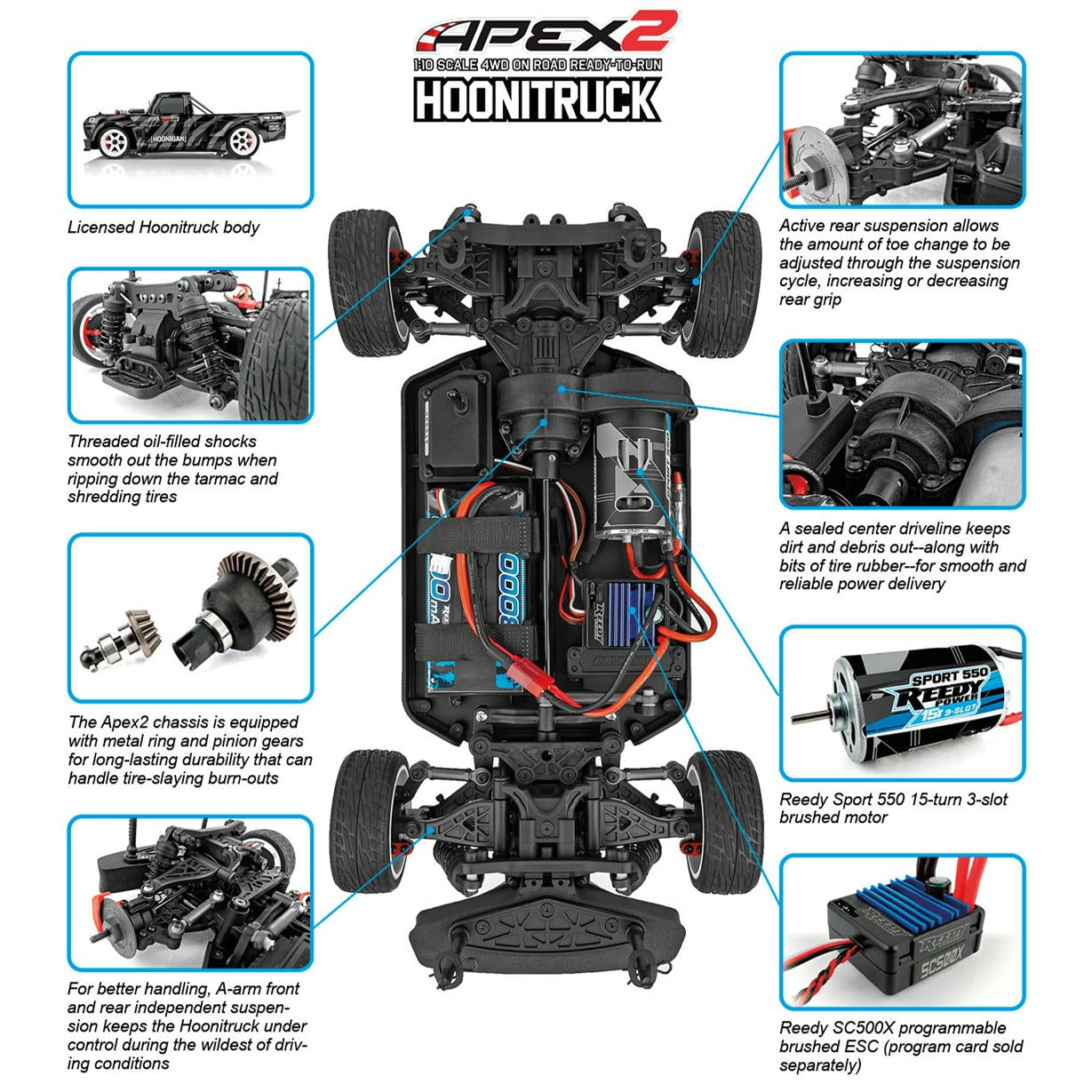 Image of Team Associated APEX2 1/10th Hoonigan Hoonitruck 4WD ASC30123