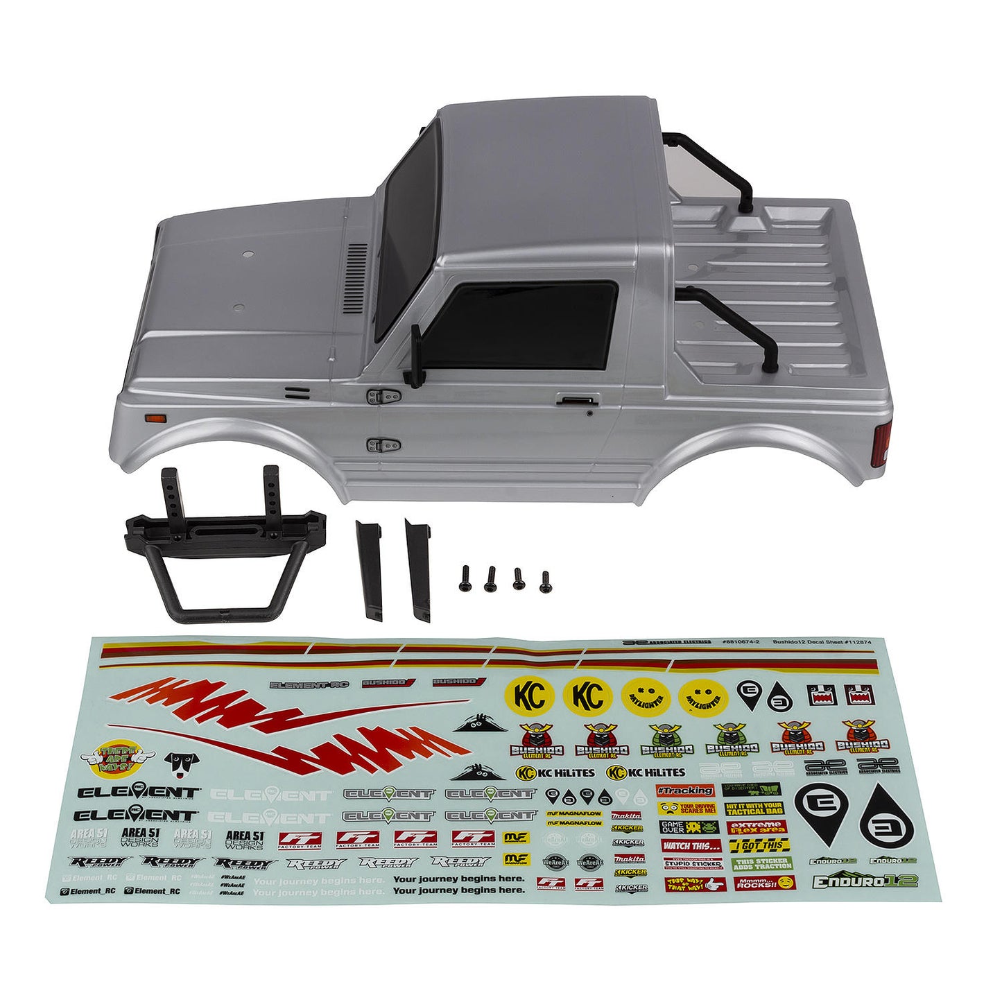 Image of Enduro12, Bushido Body Set, Silver