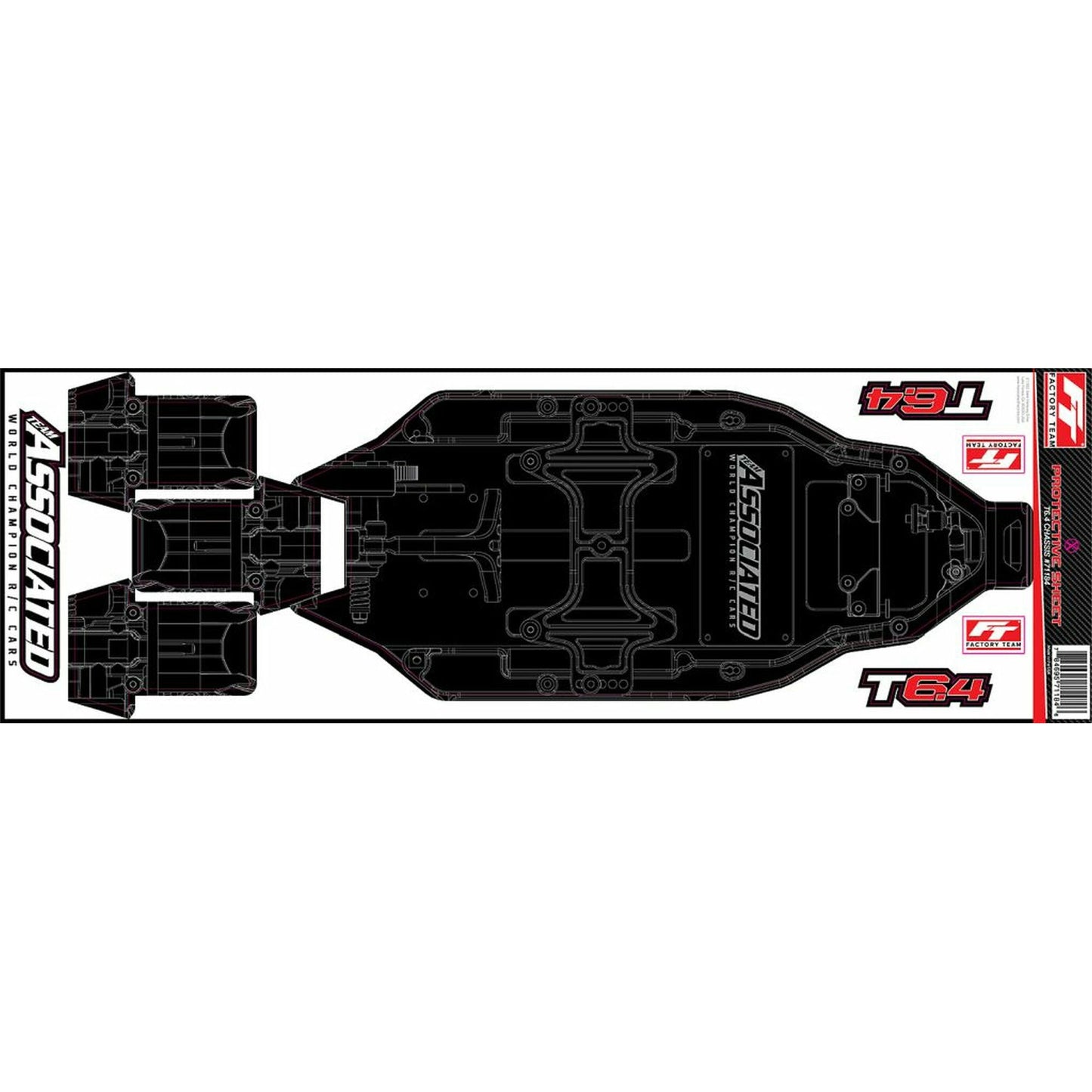 Image of Team Associated RC10T6.4 Truck Chassis Protector Sheet ASC71184