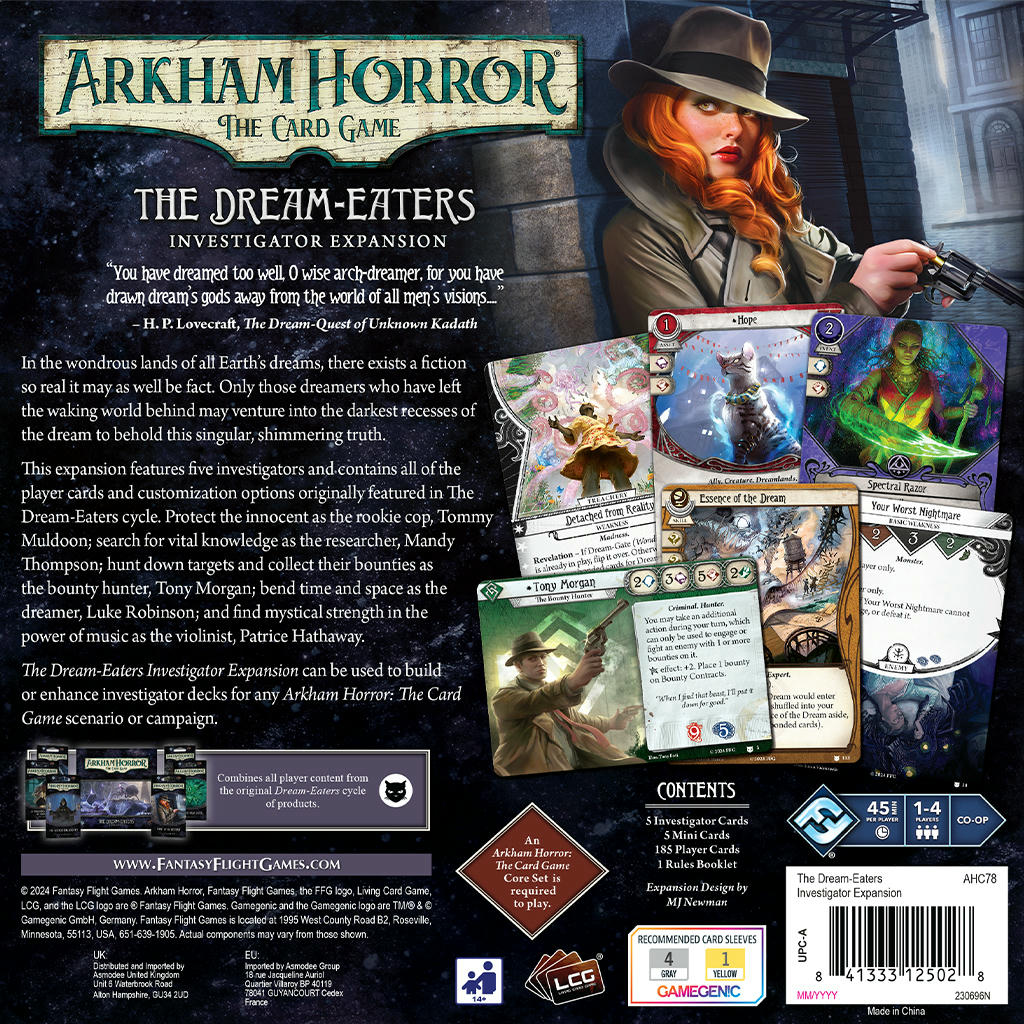 Image of Arkham Horror Card Game The Dream-Eaters Investigator Expansion AHC78EN
