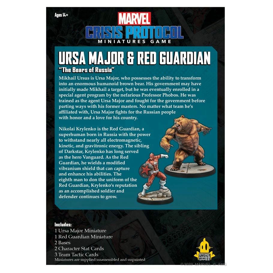 Image of Marvel Crisis Protocol Ursa Major & Red Guardian Expansion ASMCP89EN