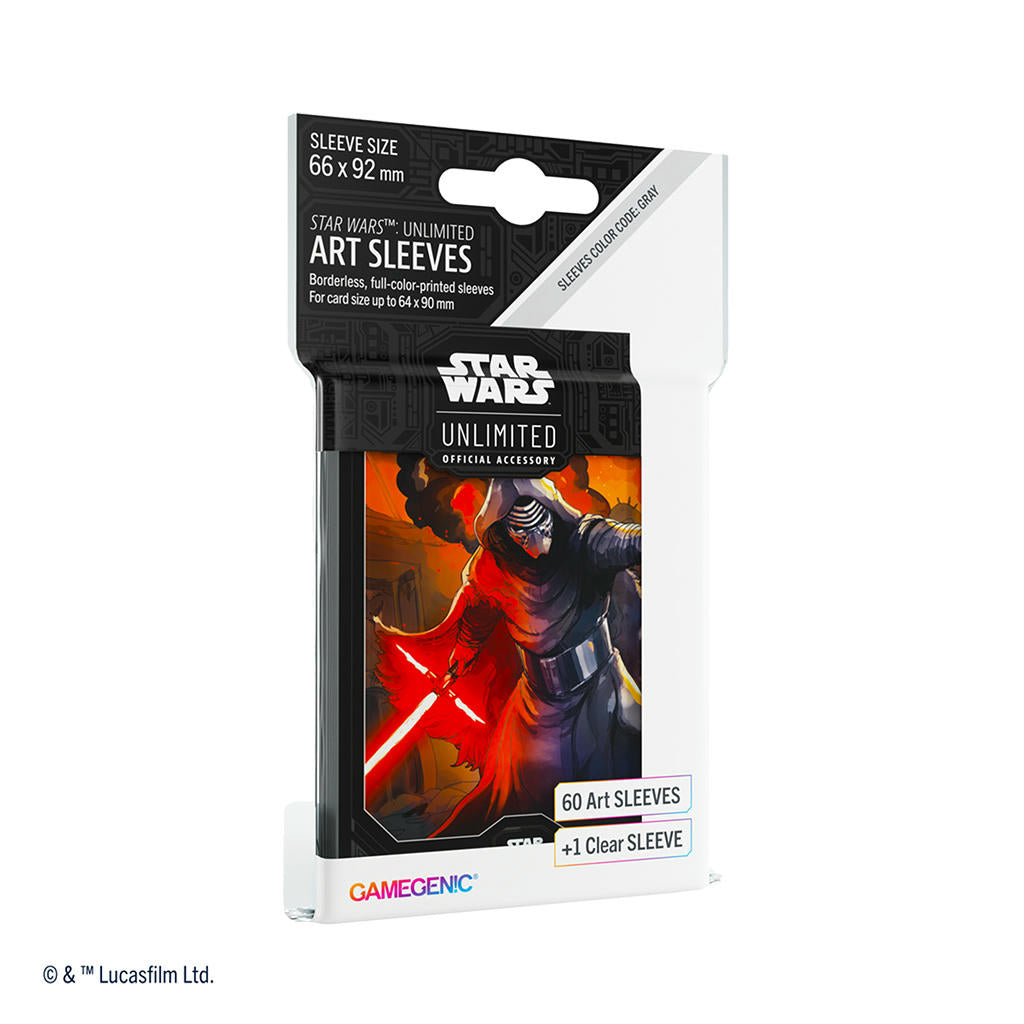 Image of Star Wars Unlimited Kylo Ren Standard 66x92mm Card Sleeves 60pcs GameGenic