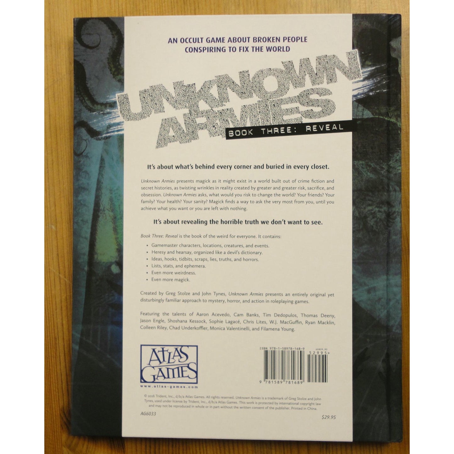 Unknown Armies 3 - Book Three: Reveal Greg Stolze