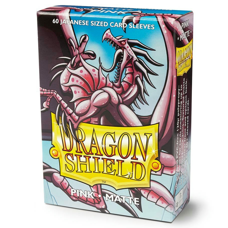 Image of Dragon Shields Matte Pink Japanese/Small Standard Protector Card Sleeves