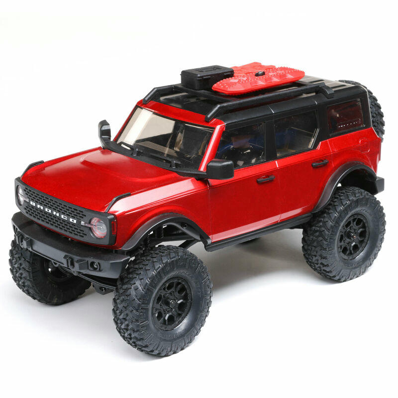 Image of Axial Racing SCX24 2021 Ford Bronco 1/24 RTR 4x4 Rock Crawler (Red) AXI00006T1