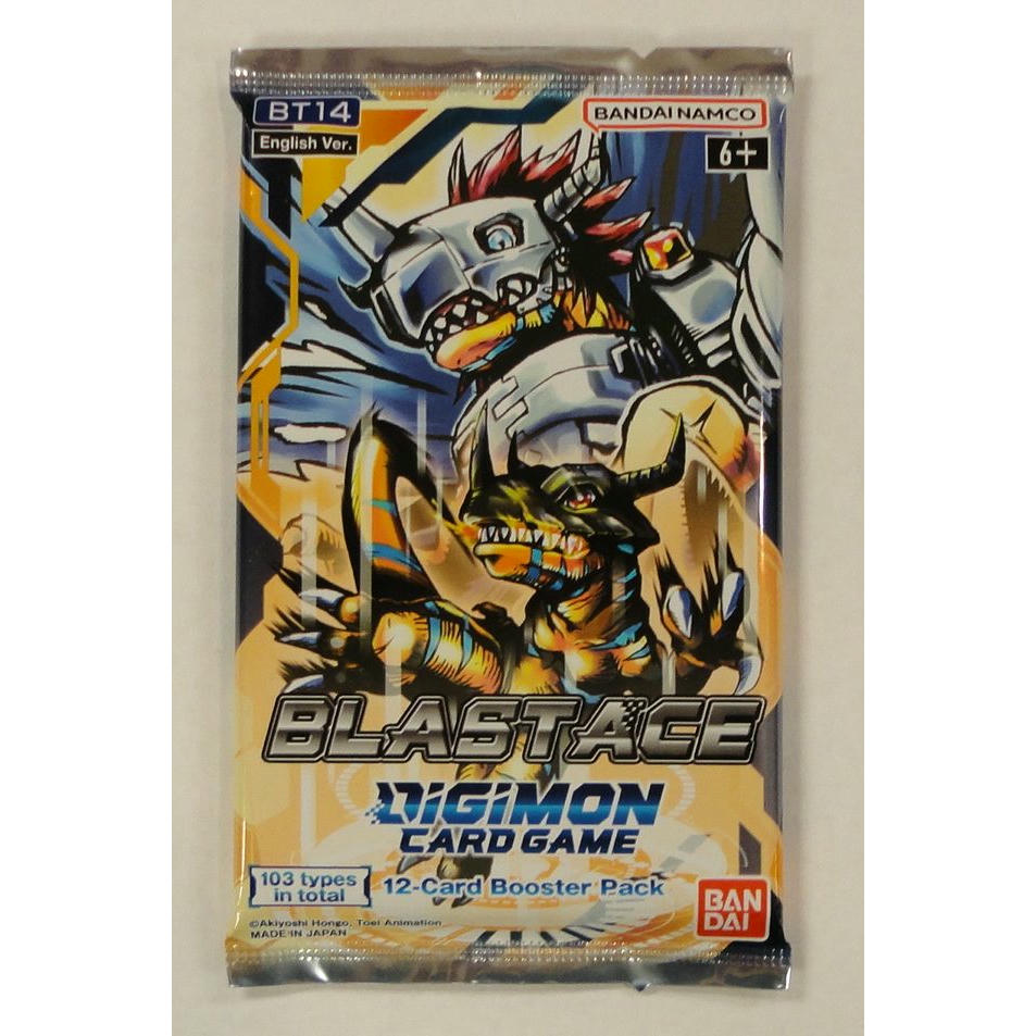 Image of Digimon Trading Card Game Blast Ace 12-Card Booster Pack BT14