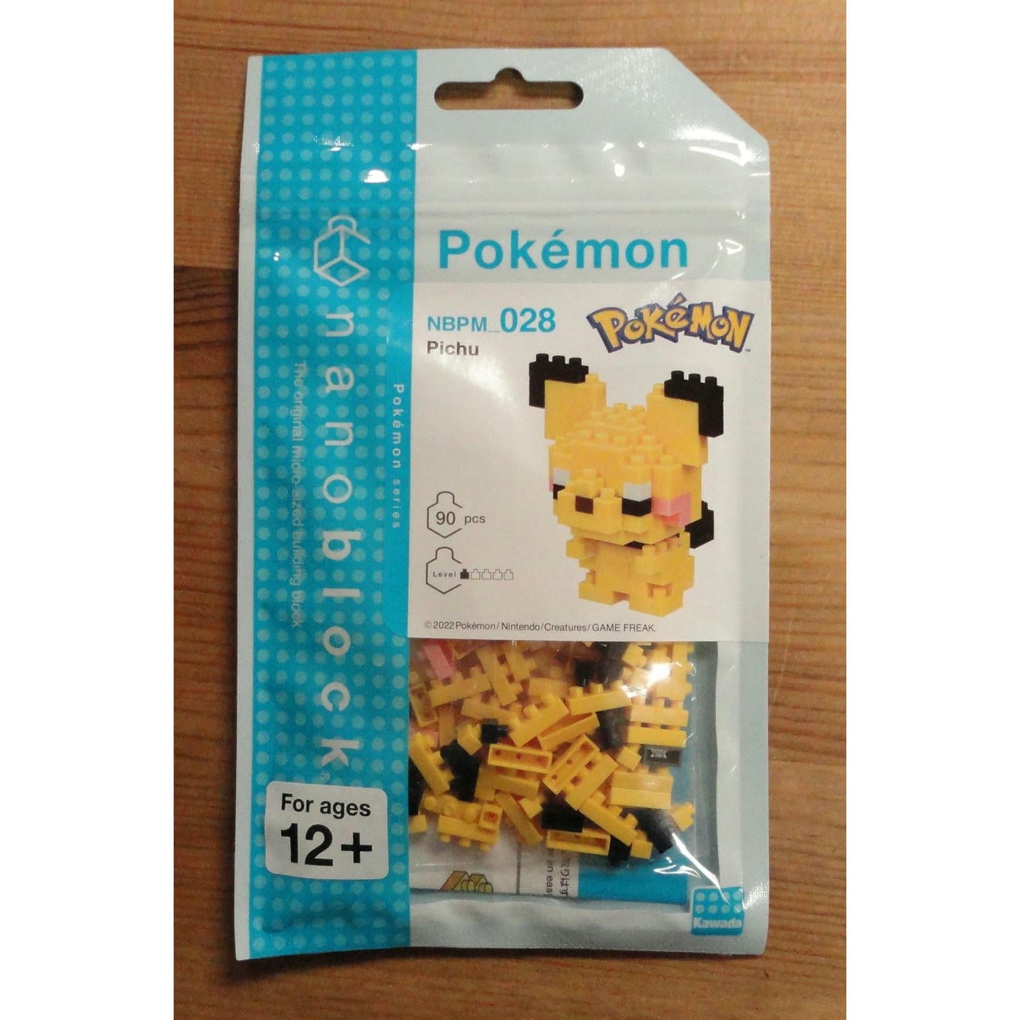 Image of Kawada Pokemon Pichu Nanoblocks Kit BNT20720