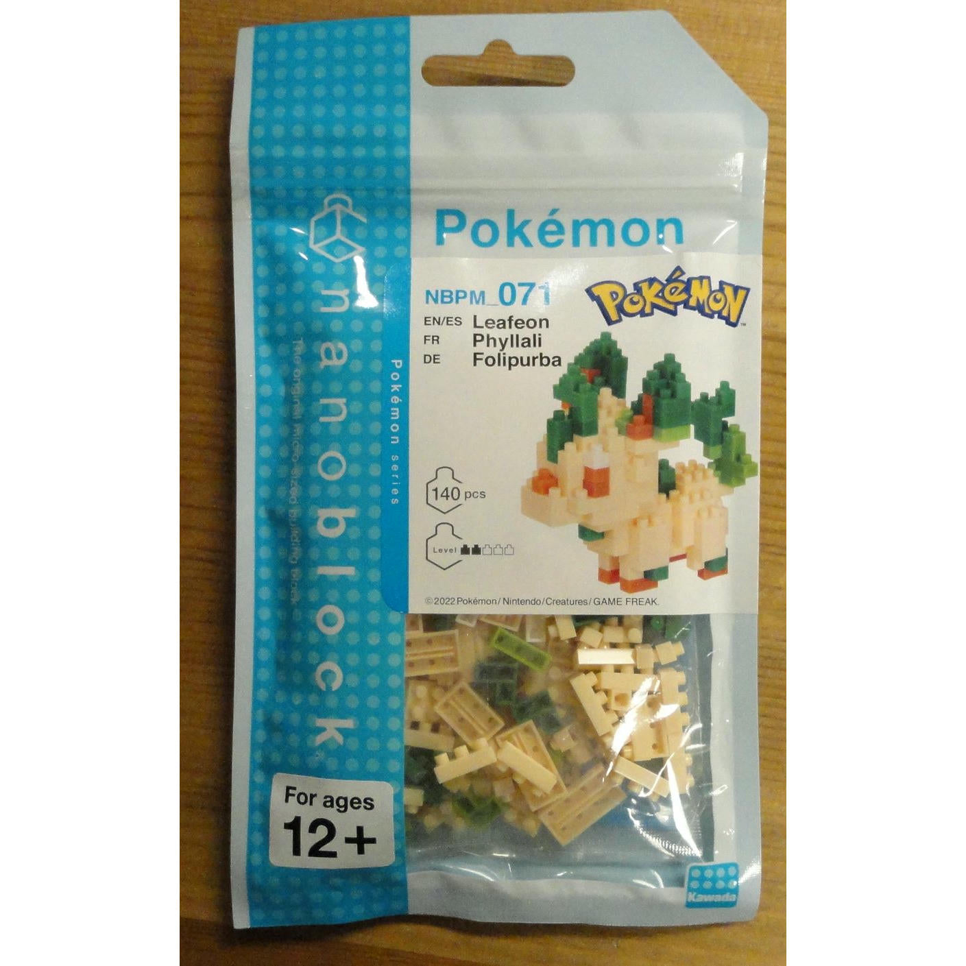 Image of Kawada Pokemon Leafeon Nanoblocks Kit BNT22006