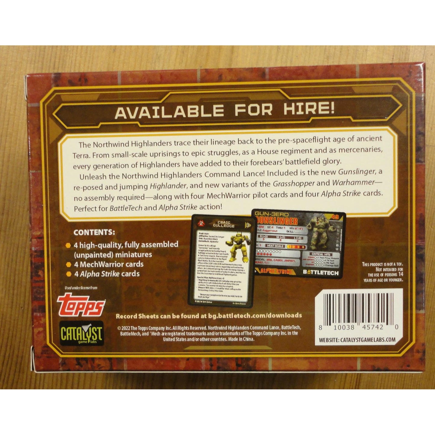 Image of BattleTech: Northwind Highlanders Command Lance Miniatures Pack CAT35767