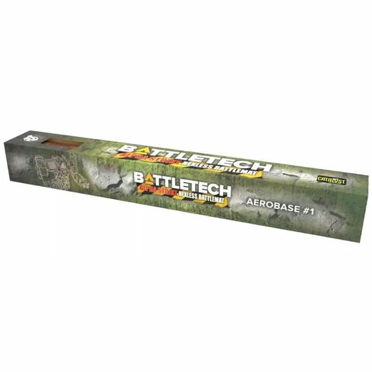 Image of Battletech Alpha Strike Aerobase #1/Woodland 36x22 Neoprene Hexless Battlemat