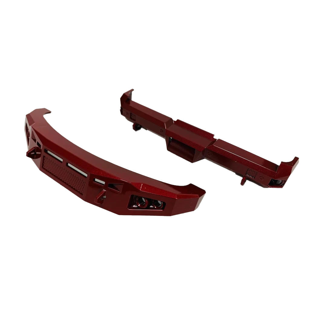 Image of RED Candy Apple Bumper Set. (f/r, for F250 or F450)